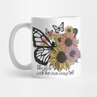 Butterfly WITH Sunflower Mug